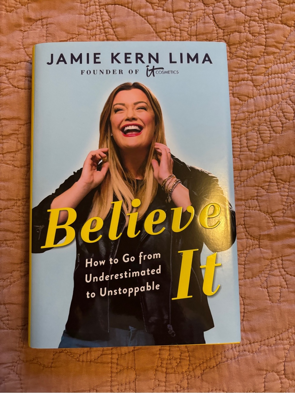 Believe It by Jamie Kern Lima - Yellow & Light Blue Cover